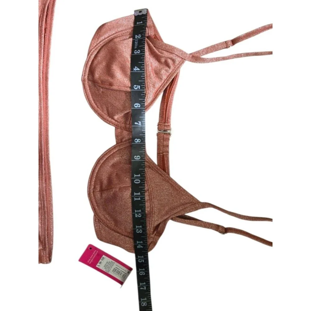 Target Shimmery Orange Underwire Bikini Set